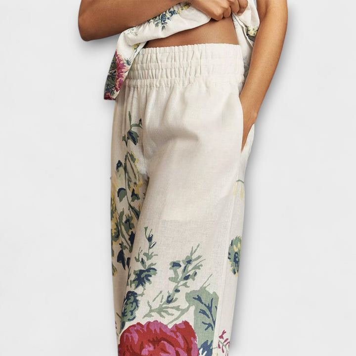 Indigo ｜ Letný kvetinový vzor Set