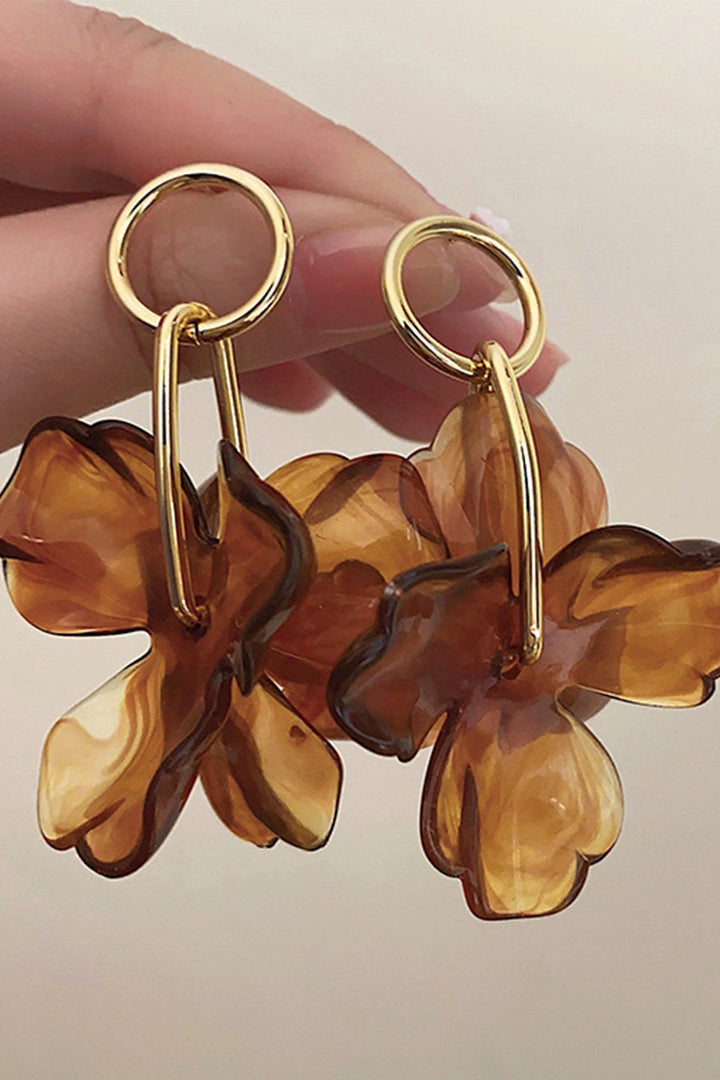 NÁUŠNICE S PRÍVESKOM KVETU