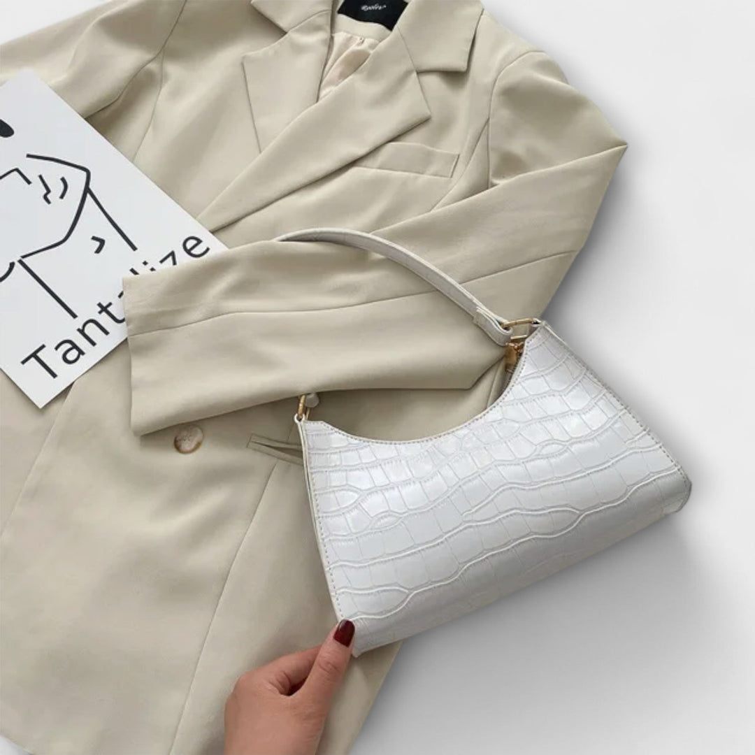 Monika｜Lesklá kožená taška