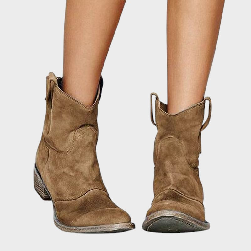 Lucia  ｜členkové topánky zo semišovej kože