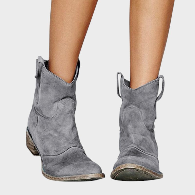 Lucia  ｜členkové topánky zo semišovej kože