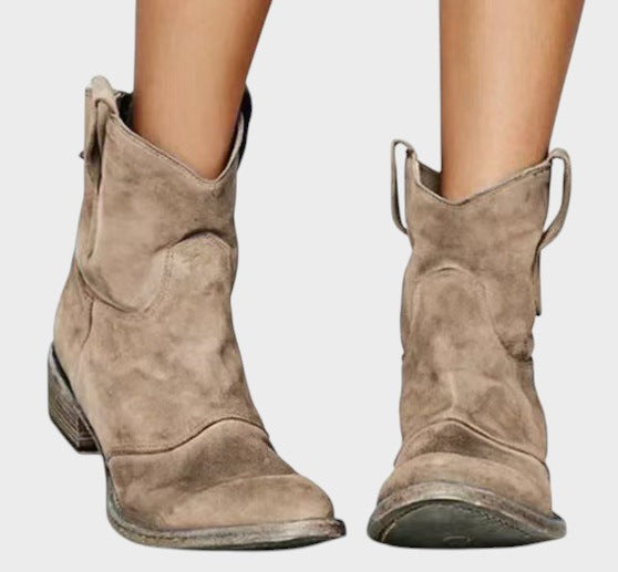 Lucia  ｜členkové topánky zo semišovej kože