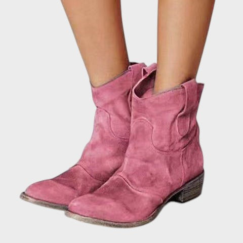 Lucia  ｜členkové topánky zo semišovej kože