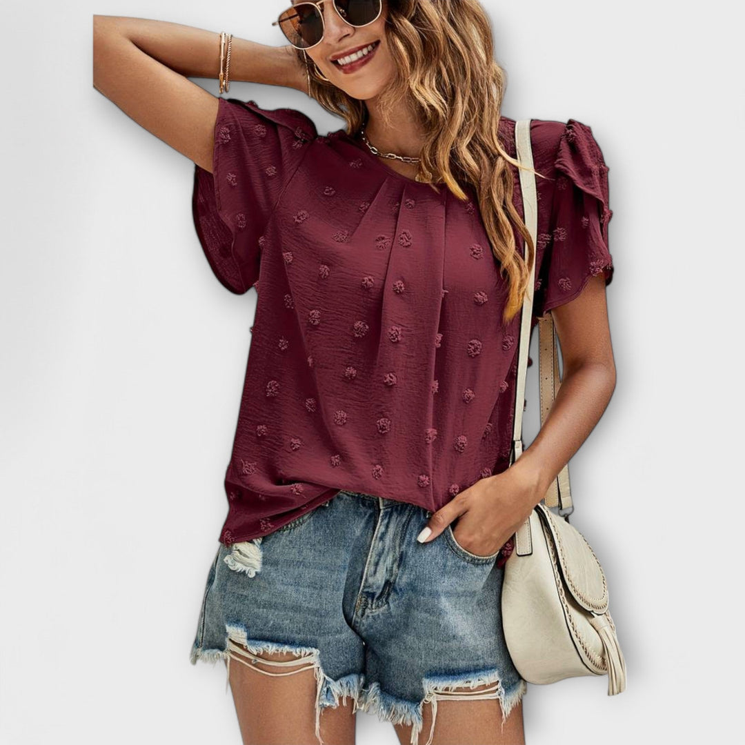 Charlotte ｜Dokonalá blúzka s bodkami