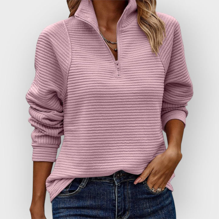 Vilja  ｜ Pulóver s polovičným zipsom