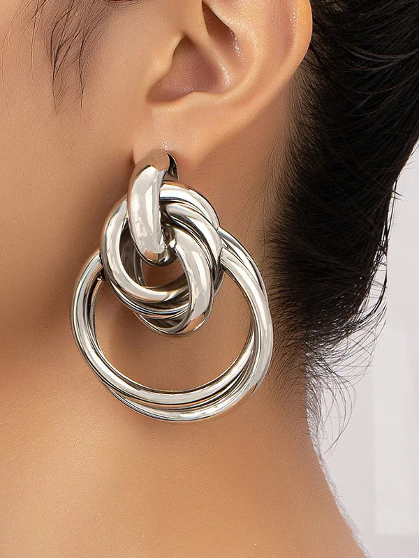 NÁUŠNICE ZLATÉ PREPOJENÉ KRÚŽKY