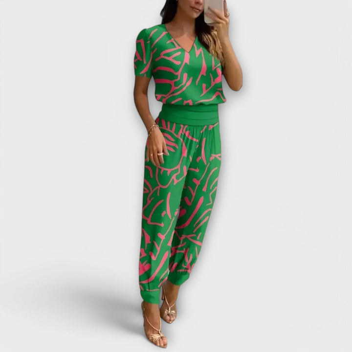 Irmelin  ｜ Elegantný set s vrchným dielom a nohavicami