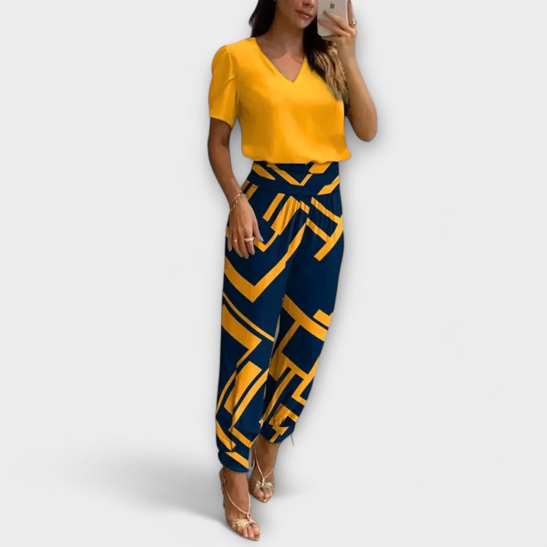 Irmelin  ｜ Elegantný set s vrchným dielom a nohavicami