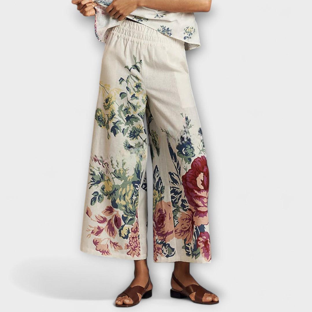 Indigo ｜ Letný kvetinový vzor Set